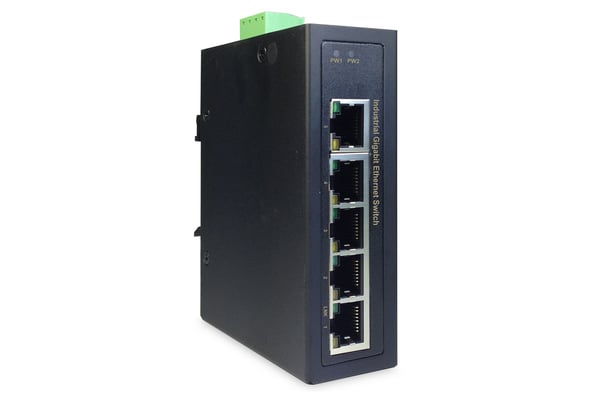 DIGITUS DN-651107 - Switch - industrial, gigabit - ikke-styrt - 5 x 10/100/1000 - DIN-skinnemonterbar