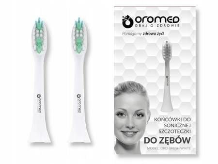 Oromed SONIC BASIC WHITE, 2 stykker, Hvit, ORO-BRUSH WHITE, ORO-SONIC SARMOCARE, ALFAVISE