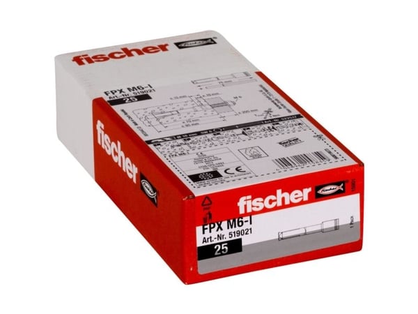 Fischerwerke Fischer Deutschl. huokosbetoniankkuri 75 mm 10 mm 519021 25 kpl