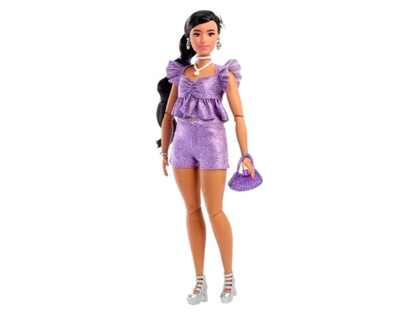 Barbie JFP43 modedocka med lila shorts Deluxe Style