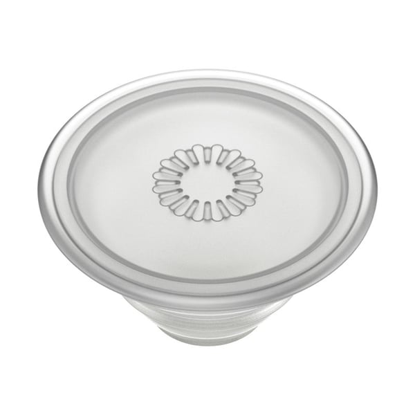 PopSockets PlantCore, Grepp, Grå, Translucent, Symmetriskt mönster, Universal, 1 styck, 38,8 mm