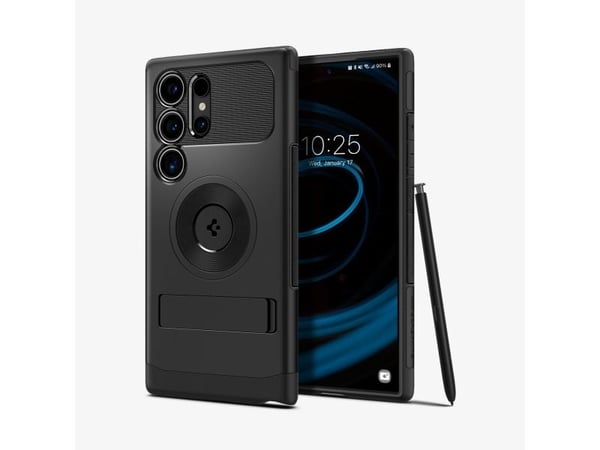 Spigen Slim Armor, Suojus, Samsung, Galaxy S24 Ultra, 15,8 cm (6.2"), musta