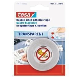 Tesa - Dobbelsidig tape - 12 mm x 10 m - polypropylen - krystallklar