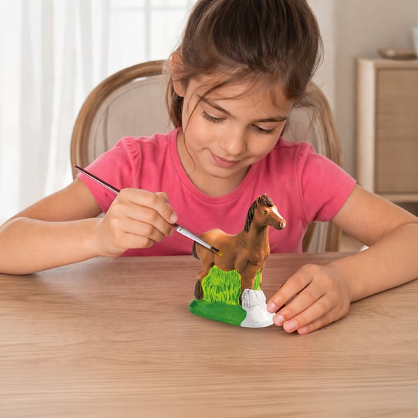 SES Creative Children''s Horse Casting and Painting Set, Gipsgjutnings-/målarkit för barn, 5 År, Multifärg