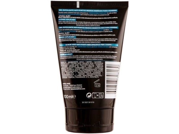 L'Oral Paris Men Expert Pure Charcoal Exfoliating Gel 100ml