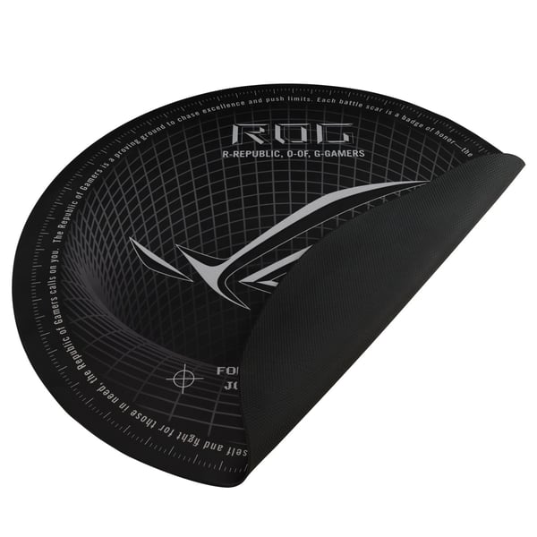 ASUS ROG Cosmic Mat II - Golvmössa för gaming - rund - sort