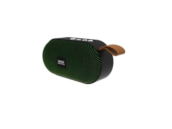 Sinox Sonitus Travel -kaiutin 5 W Bluetooth, vihreä