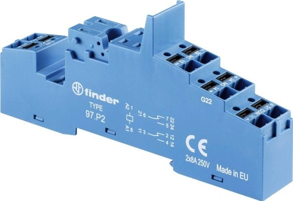 Finder 97.P2 Releen pistorasia Sopii sarjoihin: Siemens sarja 3RA6 , Finder sarja 99, Weg sarja CWCI Finder 46.52, Finder 99.02, Finder 86.30.0.024...