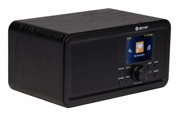 Denver DIR-200, Personal, DAB+, FM, 2 W, LCD, 6,1 cm (2.4"), 3,5 mm