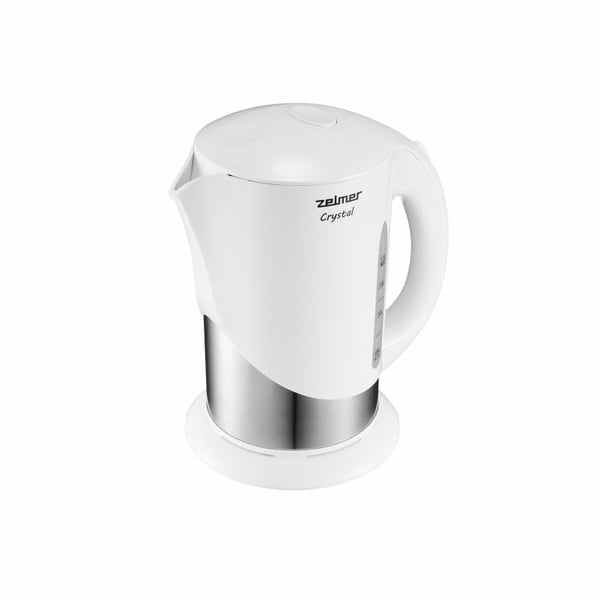 Zelmer ZCK7630W, 1,7 l, 1850 W, Sølv, Hvit, Plast, Vannivåindikator, Filtrering