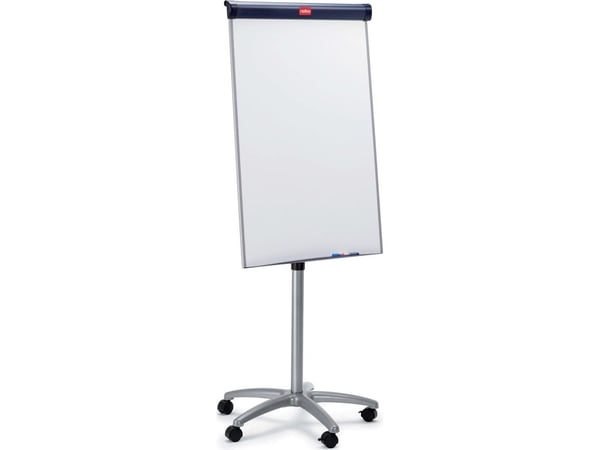 Nobo Impression Pro Mobile lehtiötaulu teräs, Vapaasti seisova, 1000 x 700 mm, Muotokuva, Terästä, Sininen, Hopea, Valkoinen, 162,5 cm