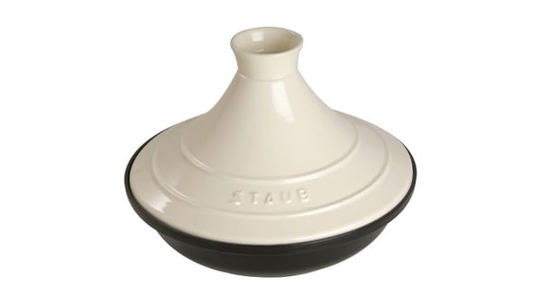 Staub 40509-395-0, Rund, Svart, Gräddfärgad, Gjutjärn, 2 l, Induktion, 28 cm