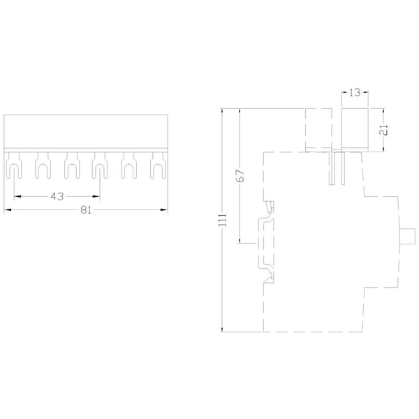 Siemens 3RV19155DB Anslutning 1 del