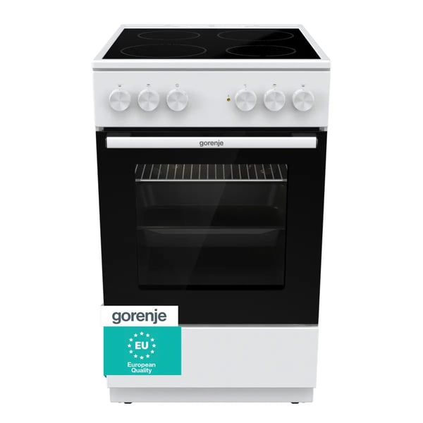 Gorenje G400 GEC5A21WG - Spis - fristående - bredd: 50 cm - djup: 59.4 cm - höjd: 85 cm - med självrengöring - vit