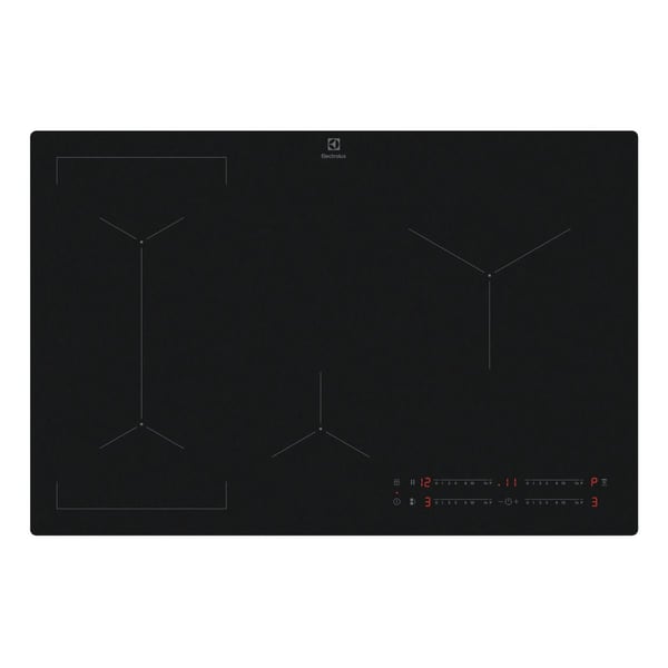 Electrolux EIV83443CT, Svart, Innebygget, 80 cm, Sonebasert induksjon, Glass-keramikk, 4 zone(s)