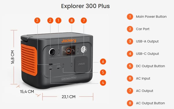 Jackery Portable power station - Explorer 300Plus EU