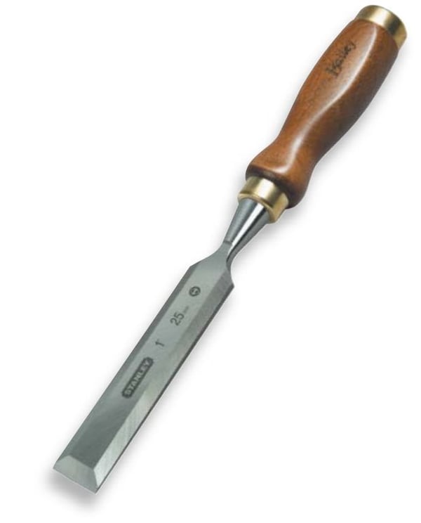 Stanley 2-16-393, Meisel for utskjæringer, Skrå kant, Tre, Metall, Tre, 28 mm