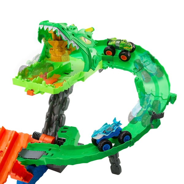 Hot Wheels Monster Trucks JFR06 lekset Dragon Destruction 2 monstertruckar 4 år
