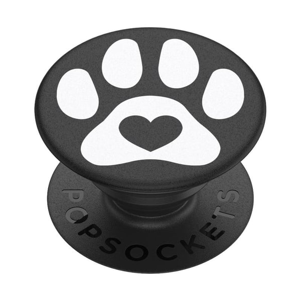 PopSockets 805579, Grepp, Svart, Vit, Varje varumärke, Hjärtmönster, 1 styck