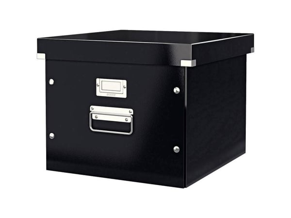 Leitz Click & Store WOW riippukansiolaatikko, 86 % kierrätyskartonki, Musta, Kartonki, 357 mm, 285 mm, 367 mm, 1,21 kg