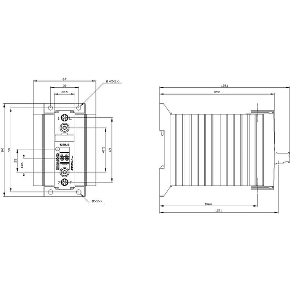 Siemens 3RF2350-1AA04, IP20, 100 mm, 76 mm, 109,5 mm, 135,5 mm, 470 g