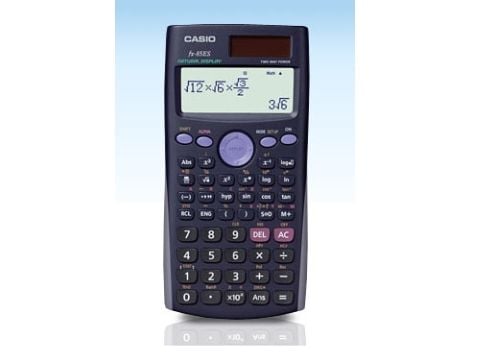 Casio FX-85ES-S PLUS tieteislaskin, 12 numeroa, 252 toimintoa, musta
