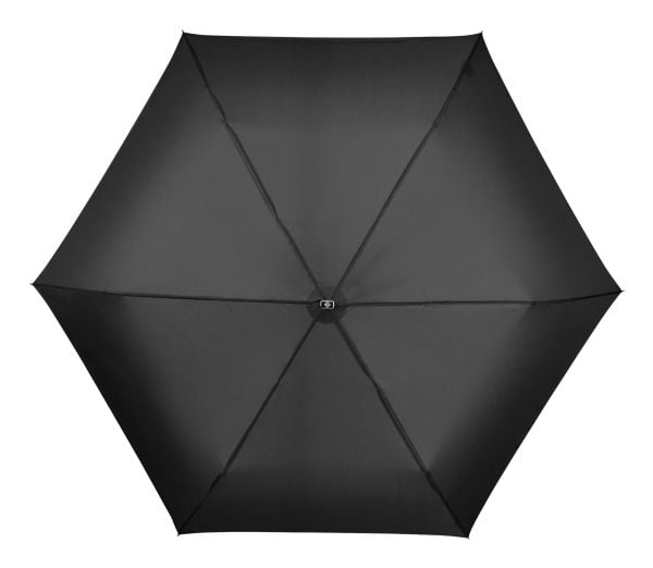 Samsonite Rain Pro, Kompakt, Paraply, Rund, Svart, Stål, Polyester