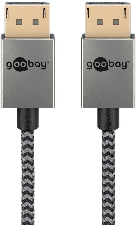 Goobay 77444, 1 m, DisplayPort, DisplayPort, Hankjønn, Hankjønn, 7680 x 4320 piksler