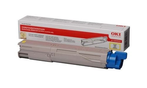 OKI 43459433, 1500 sivua, Keltainen, 1 kpl
