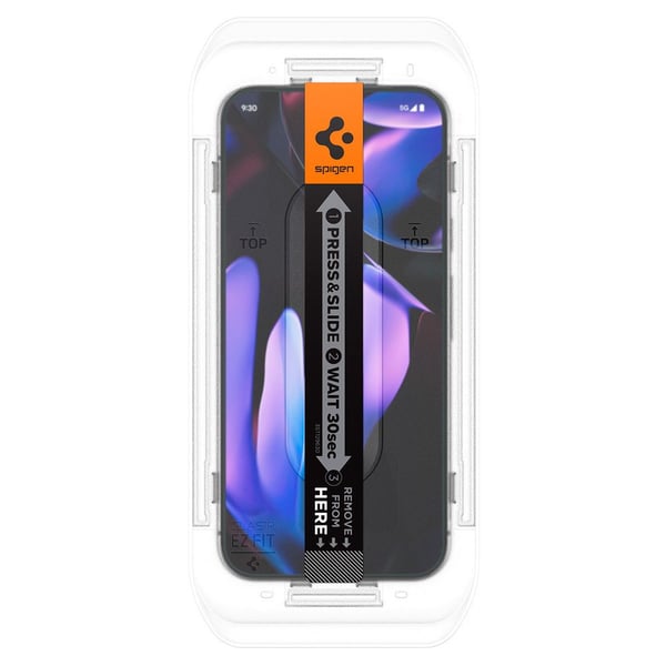 Spigen GLAS.tR EZ Fit - Skjermbeskyttelse for mobiltelefon - for Google Pixel 9, 9 Pro