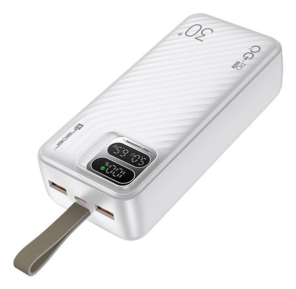 Tracer BLAZE varavirtalähde 65 W 30000 mAh, 2 USB + USB-C, valkoinen