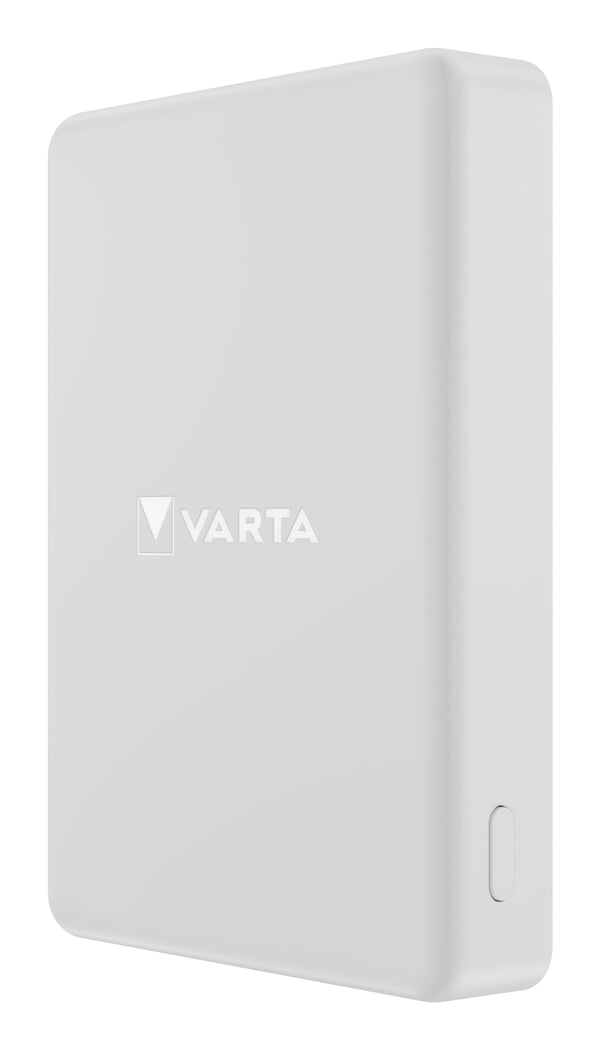 Varta Mag Pro Wireless 5000, 5000 mAh, Litium polymeeri (LiPo), 3,7 V, Valkoinen