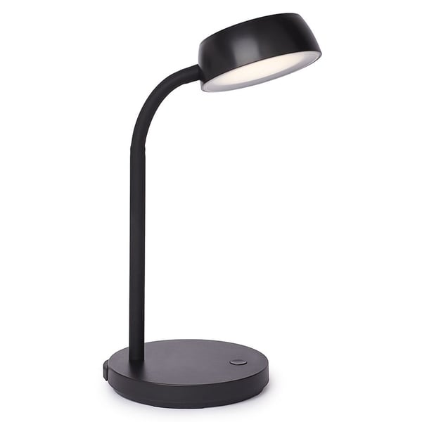 LED liten skrivebordslampe, svart