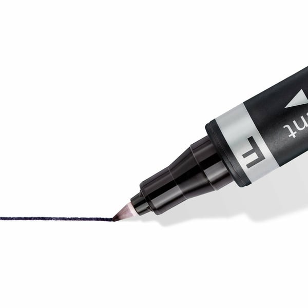 STAEDTLER Lumocolor permanent marker duo, 30 mustaa tussia, kaksi kärkeä, viivan leveys: 0,6 mm / 1,5 mm, - 1 kpl (348-9 CA30)