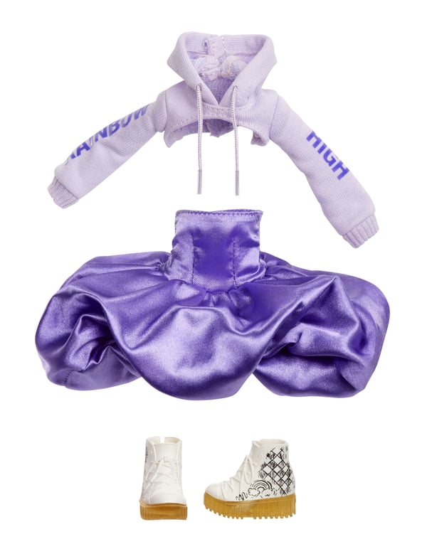 Rainbow High Sparkle & Shine Fashion Dolls- Viola (Purple), Modedocka, Flicka, 4 År, Pojke/flicka, 280 mm, Multifärg