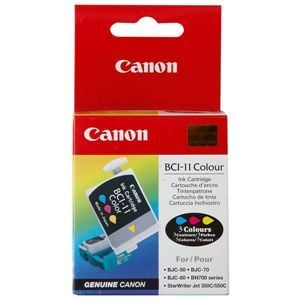Canon BCI-11, Syaani, Magenta, Keltainen, Väriainepohjainen muste, 18 ml