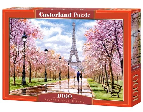 Castorland Romantic Walk in Paris 1000 pcs, 1000 stykker, By, 9 år