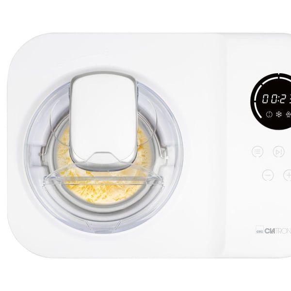 Clatronic ICM 3784, Glassmaskin med kompressor, 1,2 l, 25 min, 1 hoar, LED, 120 min