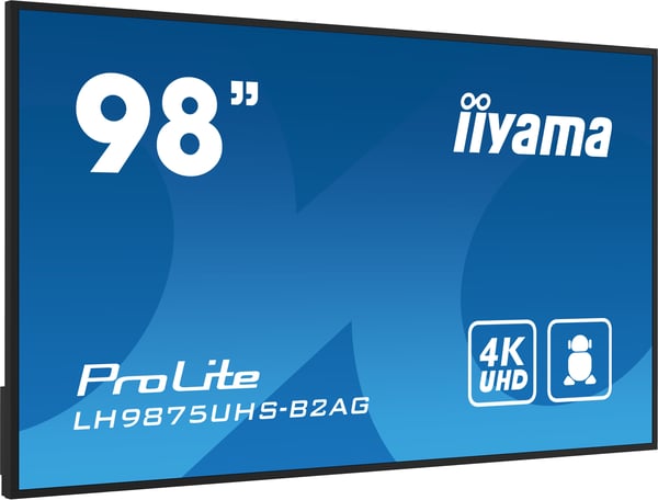 iiyama ProLite LH9875UHS-B2AG digitaalinen informaationäyttö, 97,5 tuumaa, 3840 x 2160, IPS