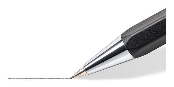 Staedtler 778 05-9, Kahdeksankulmainen, musta, musta, Metalli, Sisäänvedettävä, Metalli