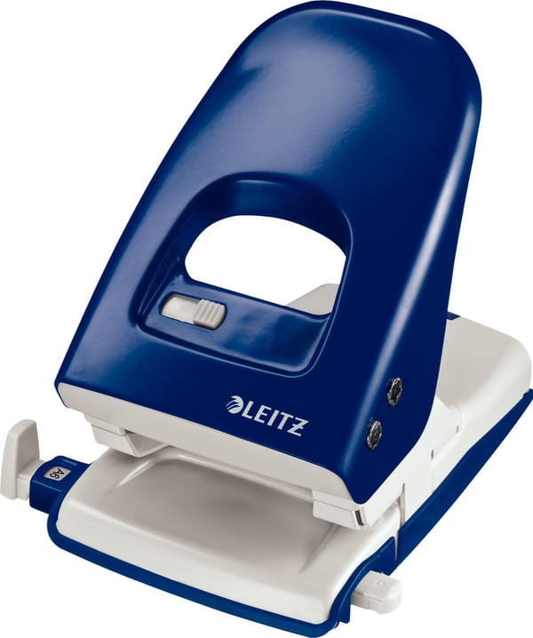 Leitz 5138 - Hålslag - 40 ark / 4 mm - metall - blå