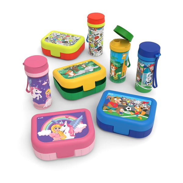 Rotho 1016410599WS, Lunsjbeholder, Barn, Blå, Flerfarget, Plast, Bilde, Rektangulær