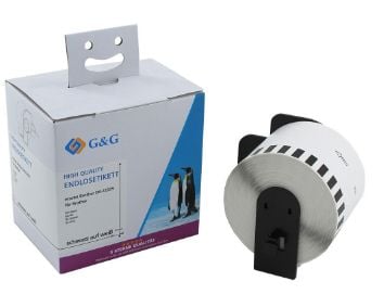 G&G 5D22205-TD, Valkoinen, Paperi, Brother, Brother QL1050 Brother QL1060N Brother QL1100 Brother QL1110NWB Brother QL500 Brother QL550..., 6,2 cm,...