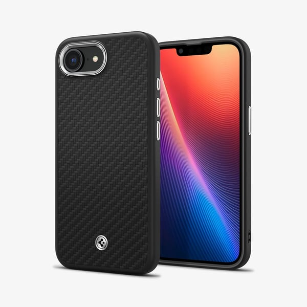 Spigen Enzo Aramid, Etui, Apple, iPhone 16e, 15,5 cm (6.1"), Svart