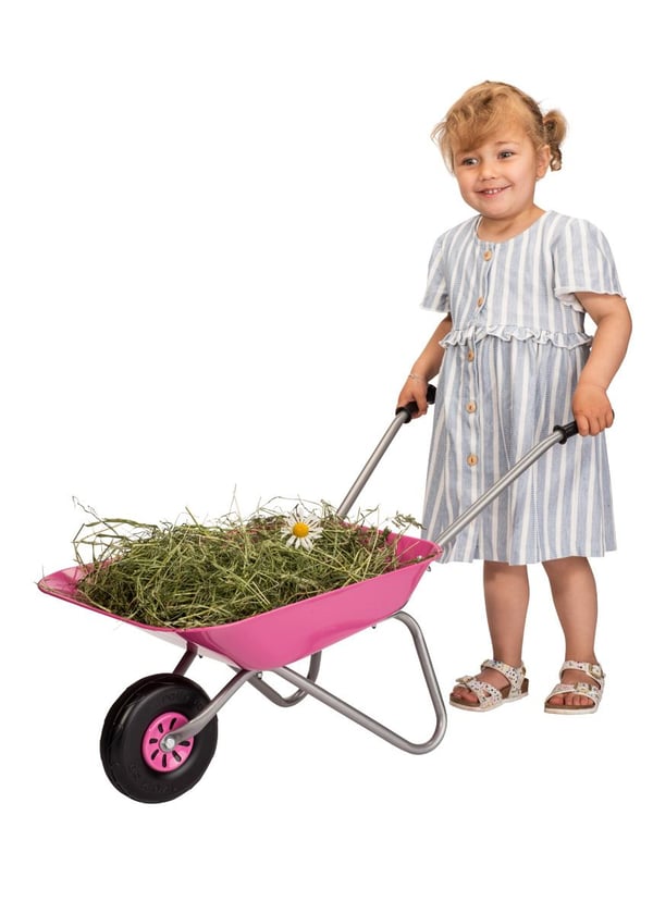 Rolly Toys 274802 metallinen kottikärry, pinkki