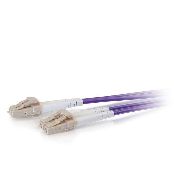C2G 2m LC/LC OM4 LSZH Fibre Patch - Purple - Koblingskabel - LC multimodus (hann) til LC multimodus (hann) - 2 m - 2 m - fiberoptisk - dupleks - 50...