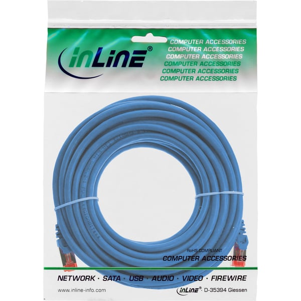 InLine 76440B, 40m, Cat6, S/FTP (S-STP), RJ-45, RJ-45