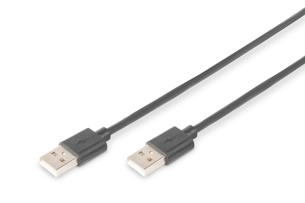ASSMANN - USB-kabel - USB (hane) till USB (hane) - USB 2.0 - 5 m - formpressad - svart