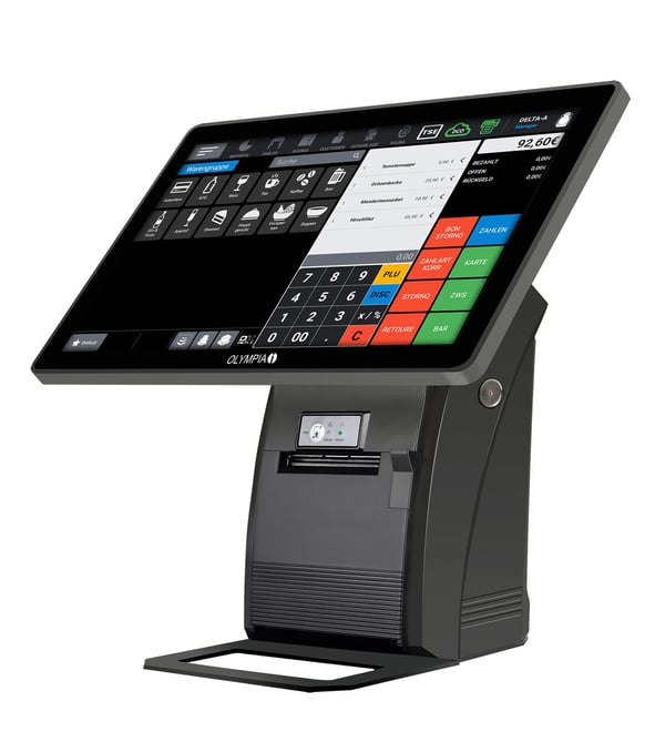 Olympia T215DK, 38,1 cm (15"), LCD, Alt-i-ett, Sort, Android 11, Direkte Termisk