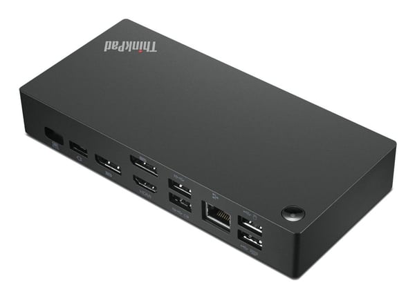 Lenovo ThinkPad Universal USB-C Dock - Dokkingstasjon - USB-C - HDMI, 2 x DP - 1GbE - 90 watt - CRU - Italia, Chile
